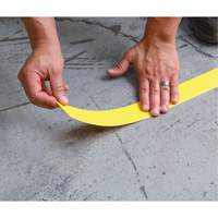 Tough-Mark Heavy-Duty Floor Marking, Rectangle, 48" L x 4" W, Yellow, Polyethylene Pryde Industrial Inc.