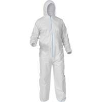 Protective Coveralls, Medium, White, Microporous Pryde Industrial Inc.