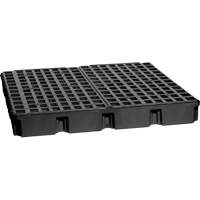 Modular Spill Platform, 60.5 US gal. Spill Capacity, 51.5" x 51.5" x 6.5" Pryde Industrial Inc.