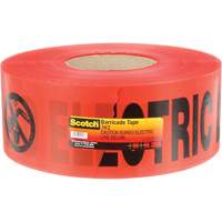 Scotch&reg; Buried Barricade Tape, English, 3" W x 1000' L, 4 mils, Black on Red Pryde Industrial Inc.