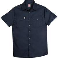 Short-Sleeved Twill Work Shirt, Men's, 4X-Large, Navy Blue Pryde Industrial Inc.