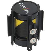 Cassette de ruban magn&eacute;tique pour barri&egrave;re de contr&ocirc;le des foules personnalis&eacute;e, 7', Ruban Noir et jaune Pryde Industrial Inc.