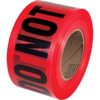 PrimeGuard "Danger Do Not Enter" Barricade Tape, English, 3" W x 1000' L, Black on Red Pryde Industrial Inc.