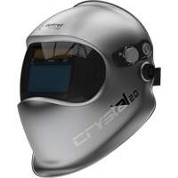 Crystal 2.0 Auto Darkening Welding Helmet, 3.94" L x 1.97" W View Area, 2/4 - 12 Shade Range, Silver Pryde Industrial Inc.
