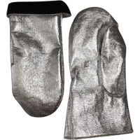 Mitaine de soudage r&eacute;sistant &agrave; la chaleur, Carbone aluminis&eacute;/Cuir, Taille unique, Prot&egrave;ge jusqu'&agrave; 800° F (426.66° C) Pryde Industrial Inc.