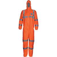 Combinaison haute visibilit&eacute; avec capuchon, Petit, Orange, Tyvek 500 Pryde Industrial Inc.
