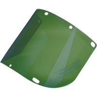 Dynamic Formed Faceshield, Polycarbonate, Green Tint Pryde Industrial Inc.