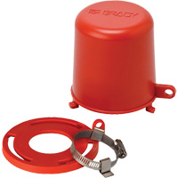 Housse de s&eacute;curit&eacute; pour fontaine et dispositif de cadenassage pour robinet &agrave; tournant, Ensemble Vanne/Robinet &agrave; eau Pryde Industrial Inc.
