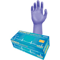 Blurite 6 EC Extended Cuff Examination Gloves, Small, Nitrile, 6-mil, Powder-Free, Purple, Class 2 Pryde Industrial Inc.