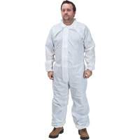 Premium Coveralls, Small, White, Microporous Pryde Industrial Inc.