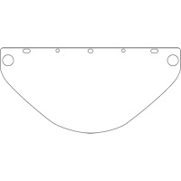 Dynamic Universal Fit Safety Visor, Polycarbonate, Clear Tint Pryde Industrial Inc.