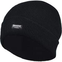 Tuque doubl&eacute;e &agrave; rebord, Doublure en Thinsulate, Taille unique, Noir Pryde Industrial Inc.