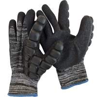 Gants antichocs enduits pour le martelage, 8/Moyen, Paume en Synth&eacute;tique, Poignet &eacute;lastique Pryde Industrial Inc.