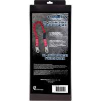ShockSorb Internal Shock Lanyard, 6', Snap Hook Center, Snap Hook Leg Ends, Polyester Pryde Industrial Inc.