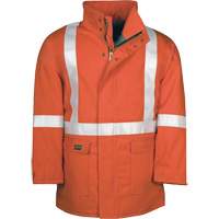 Westex UltraSoft&reg; AllOut Quilt Lined Winter Parka with Reflective Stripes, Small, High Visibility Orange, 46 cal/cm² Pryde Industrial Inc.