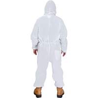 Hooded Coveralls, Medium, White, SMS Pryde Industrial Inc.
