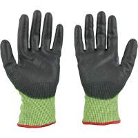 Gants &agrave; haute visibilit&eacute; enduits par trempage, Taille Petit, Calibre 15, Rev&ecirc;tement Polyur&eacute;thane, Enveloppe en Poly&eacute;thyl&egrave;ne, ASTM ANSI niveau A5 Pryde Industrial Inc.