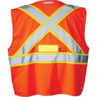 SV350 X-Back Safety Vest with Light, High Visibility Orange, Small, Polyester Pryde Industrial Inc.