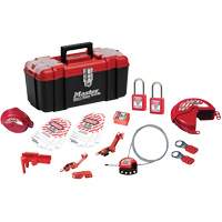 Trousse de cadenassage avec serrures en thermoplastique Zenex, Ensemble &eacute;lectrique/Vanne, 19 composants compris Pryde Industrial Inc.