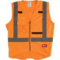 Safety Vest, High Visibility Orange, 4X-Large/5X-Large Pryde Industrial Inc.