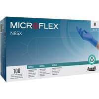 Gants Microflex N85, T-petit, Nitrile, 3,5 mils, Sans poudre, Bleu, Classe 2 Pryde Industrial Inc.