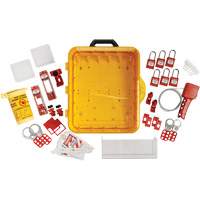 Electrical Lockout Station with Keyed Different Nylon Safety Lockout Padlocks, Plastic Padlocks, 60 Padlock Capacity, Padlocks Included Pryde Industrial Inc.