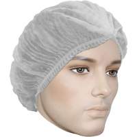 Cova-Cap Pleated Bouffant Cap, Polypropylene, 21", White Pryde Industrial Inc.
