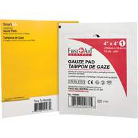 SmartCompliance&reg; Refill Gauze, Pad, 4" L x 4" W, Sterile, Medical Device Class 1 Pryde Industrial Inc.