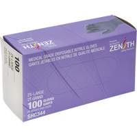 Gants jetables de calibre m&eacute;dical, 2T-Grand, Nitrile, 6 mils, Sans poudre, Noir, Classe 2 Pryde Industrial Inc.