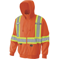 6940 Zip Style Hoodie, Small, High Visibility Orange Pryde Industrial Inc.