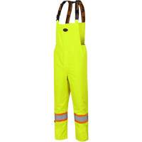 5054 The Rock 300D Insulated Bib Pants, Polyester, Small, High Visibility Lime-Yellow Pryde Industrial Inc.