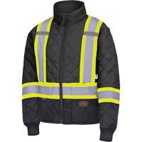 5017 Quilted Freezer Jacket, Polyester, Black, X-Small Pryde Industrial Inc.