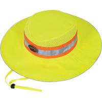 279 Chapeau de garde forestier avec sangle, Jaune lime haute visibilit&eacute;, Polyester Pryde Industrial Inc.