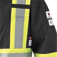 7702BKT FR-Tech&reg; Arc-Rated Coverall, Size 40 (Tall), Black, 10 cal/cm² Pryde Industrial Inc.