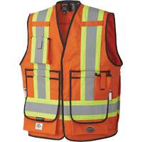 7732 FR-Tech&reg; Flame-Resistant Arc Surveyor's Vest, Small, High Visibility Orange, 9.7 cal/cm² Pryde Industrial Inc.