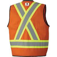 7732 FR-Tech&reg; Flame-Resistant Arc Surveyor's Vest, Small, High Visibility Orange, 9.7 cal/cm² Pryde Industrial Inc.