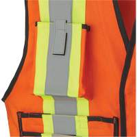 7732 FR-Tech&reg; Flame-Resistant Arc Surveyor's Vest, Small, High Visibility Orange, 9.7 cal/cm² Pryde Industrial Inc.