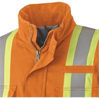 5533 Flame-Resistant Safety Parka, Small, High Visibility Orange, 58 cal/cm² Pryde Industrial Inc.