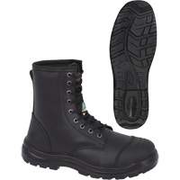 1027 Bottes de travail 8" noires, Cuir, Embout Acier, Taille 10 Pryde Industrial Inc.