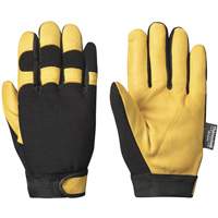 891 Mechanic's Style Insulated Ergonomic Gloves, Grain Goatskin Palm, Size Small Pryde Industrial Inc.