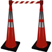 2308 Capuchon pour c&ocirc;ne de signalisation avec ruban de 10' pour barricade Pryde Industrial Inc.