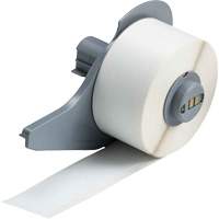 All-Weather Permanent Adhesive Label Tape, Vinyl, White, 1" Width Pryde Industrial Inc.