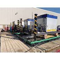 Ultimate Copolymer 2000 Ultra-Containment Berm&reg;, 179 US gal. Capacity, 4' W x 6' L x 12" H, Hinge Bracket Pryde Industrial Inc.
