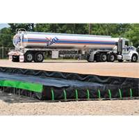 Ultimate Copolymer 2000 Ultra-Containment Berm&reg;, 179 US gal. Capacity, 4' W x 6' L x 12" H, Hinge Bracket Pryde Industrial Inc.