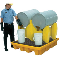 Ultra-Drum Rack 2-Drum Containment System without Drain, 53" L x 53" W x 44.8" H, 1500 US gal. Capacity Pryde Industrial Inc.