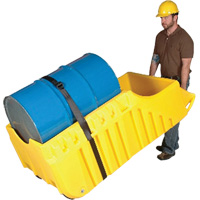 Chariot pour baril, 26,5'' lo x 26,5'' la x 5'' h, Cap. de d&eacute;versement 800 gal. US Pryde Industrial Inc.