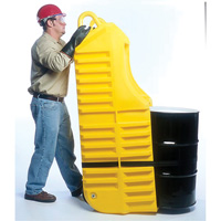 Chariot pour baril, 26,5'' lo x 26,5'' la x 5'' h, Cap. de d&eacute;versement 800 gal. US Pryde Industrial Inc.