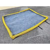 Small Ultra-Filter Pad, 0.8 US gal. Capacity, 2.5' W x 2' L x 3" H, Foam Wall Pryde Industrial Inc.