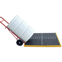 4-Drum Flexible Ultra-Spill Deck&reg;, 22 US gal. Spill Capacity, 48" x 48" x 2.5" Pryde Industrial Inc.