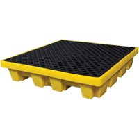 4-Drum Nestable Ultra-Spill Pallet&reg;, 66 US gal. Spill Capacity, 51" x 51" x 10" Pryde Industrial Inc.